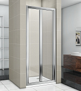 Душевая дверь складная GOOD DOOR INFINITY SD-80-C-CH (80*185 см) стекло прозрачное 4 мм